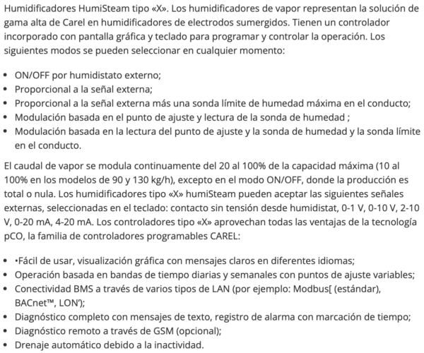HUMIDIFICADOR POR ELECTRODOS - Imagen 2